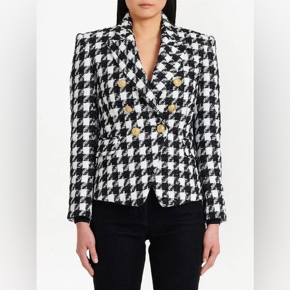 Balmain Houndstooth Blazer - Picture 1 of 7